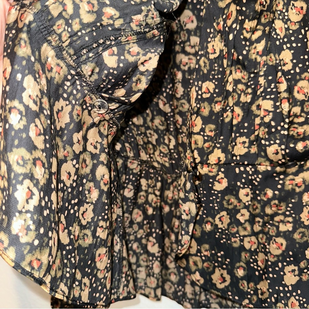 Free People Black Floral Blouse - Picture 8 of 12